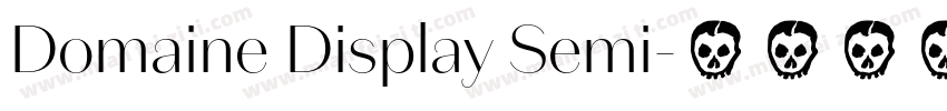 Domaine Display Semi字体转换